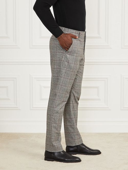 Guess Roger Chino Pants Negrii Albi | GUESS-SN31388