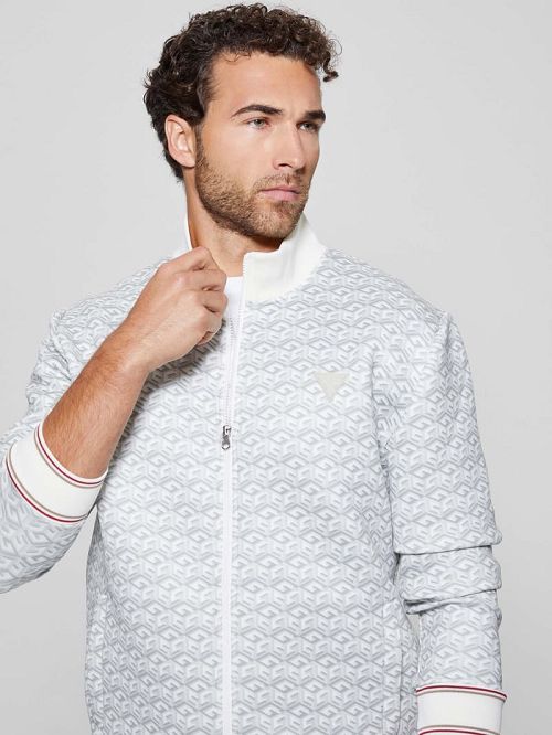Guess Rolph Signature Cube Jacket Albi | GUESS-SN31562
