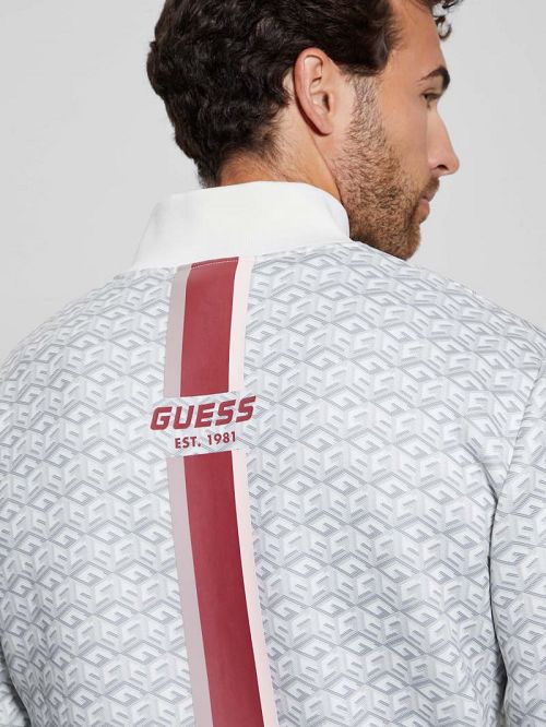 Guess Rolph Signature Cube Jacket Albi | GUESS-SN31562