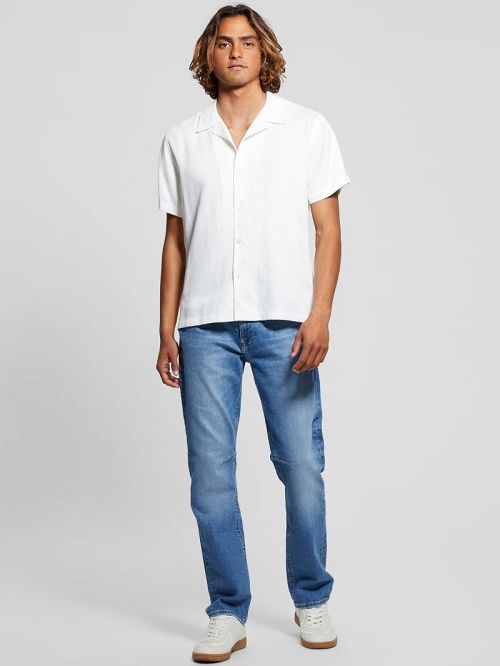 Guess Roma Stripe Shirt Albi | GUESS-SN31299