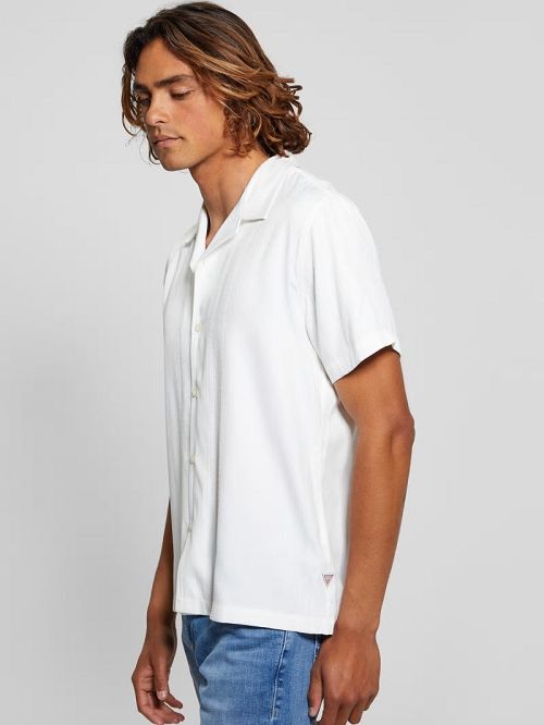Guess Roma Stripe Shirt Albi | GUESS-SN31299
