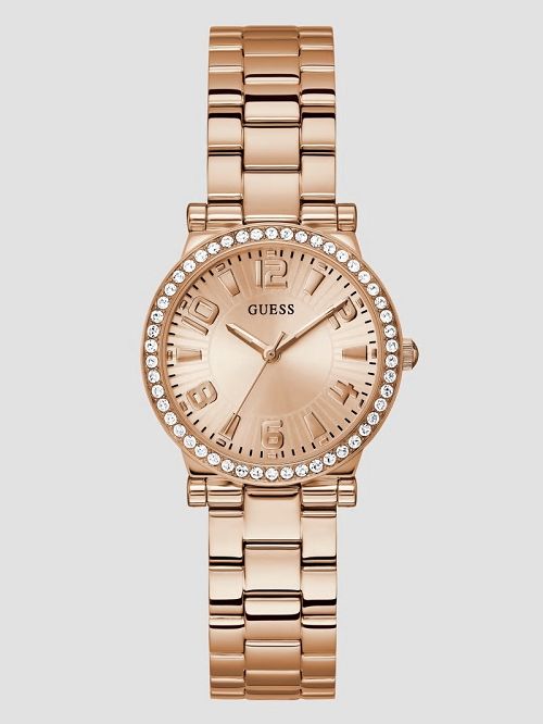 Guess Rose Gold-Tone Analog Watch Roz Aurii | GUESS-SN29985