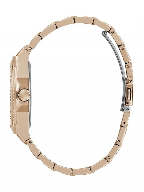 Guess Rose Gold-Tone and Crystal Multifunction Watch Roz Aurii | GUESS-SN30034