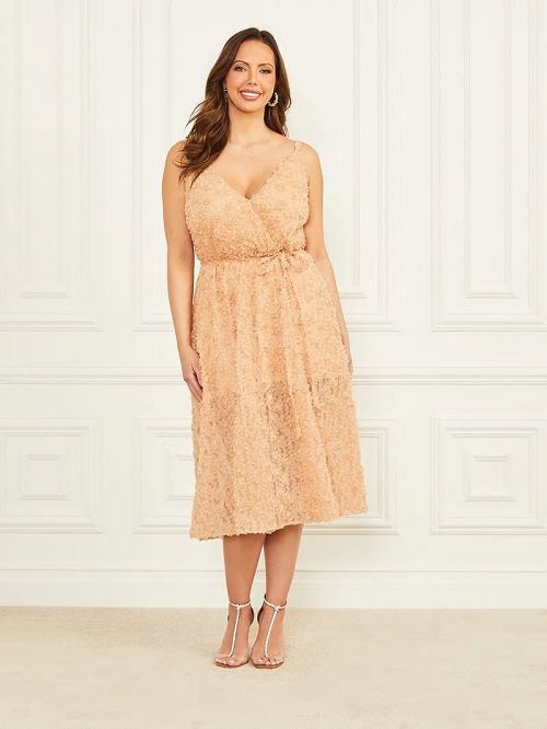 Guess Rosie Flower Dress Bej | GUESS-SN26836