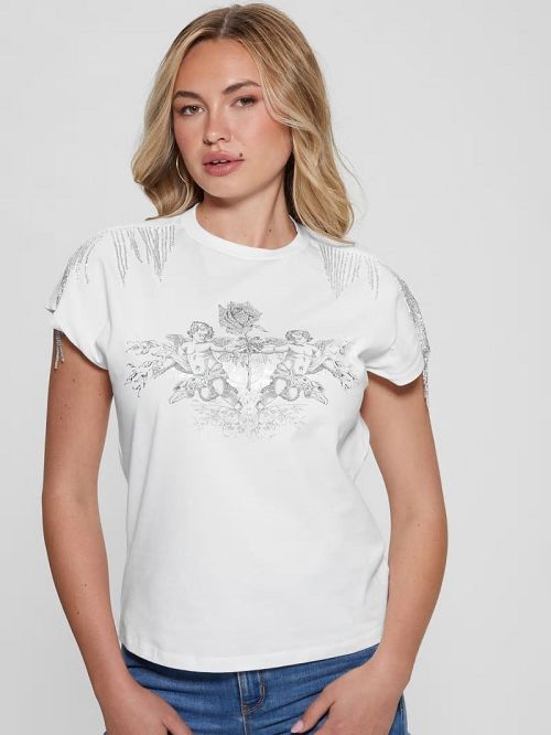 Guess Royal Fringe Top Albi | GUESS-SN27168