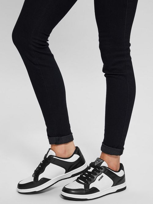 Guess Rubinn Faux-Leather Sneakers Negrii | GUESS-SN29553