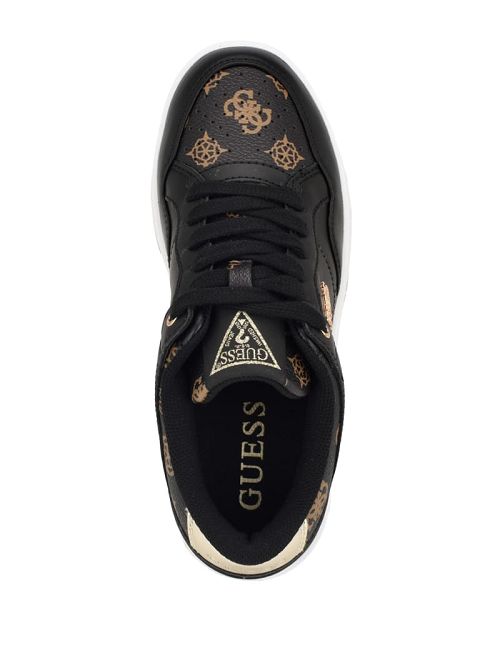 Guess Rubinn Faux-Leather Sneakers Negrii | GUESS-SN29566