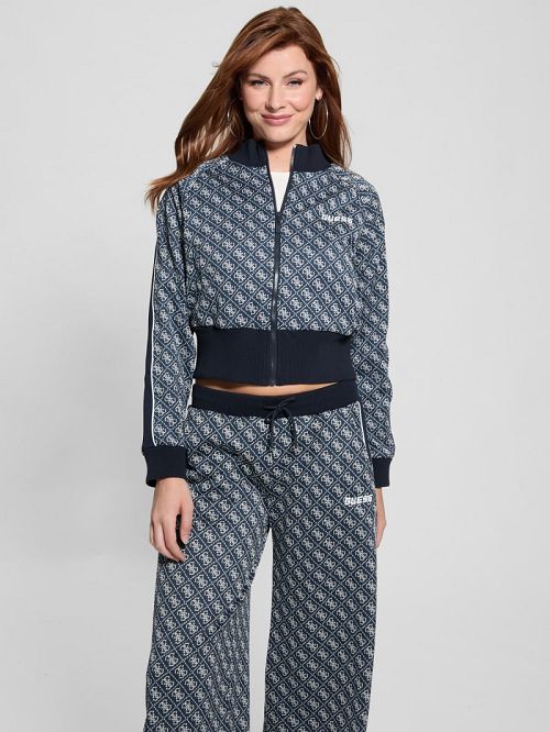 Guess Sarah Quattro G Crop Jacket Albastri | GUESS-SN28420