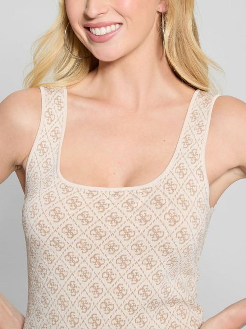 Guess Sarah Quattro G Sweater Dress Bej | GUESS-SN26886