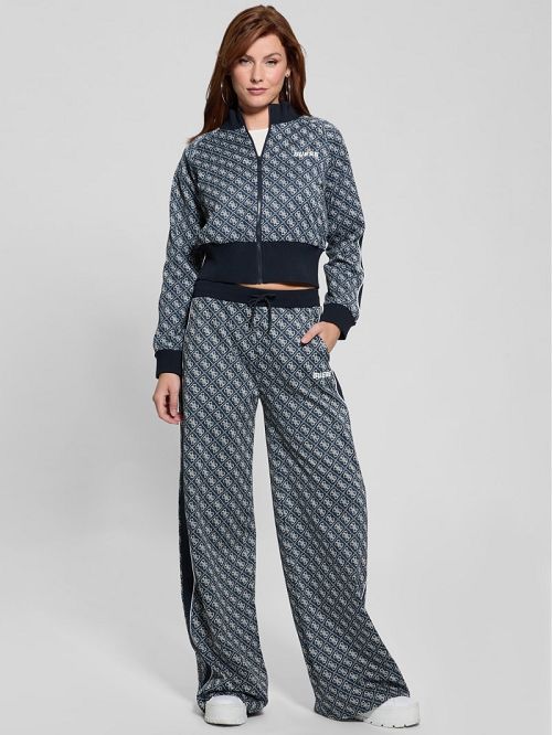 Guess Sarah Quattro G Wide-Leg Pants Albastri | GUESS-SN28485