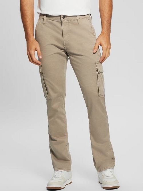 Guess Sateen Coated Cargo Pants Bej | GUESS-SN31407