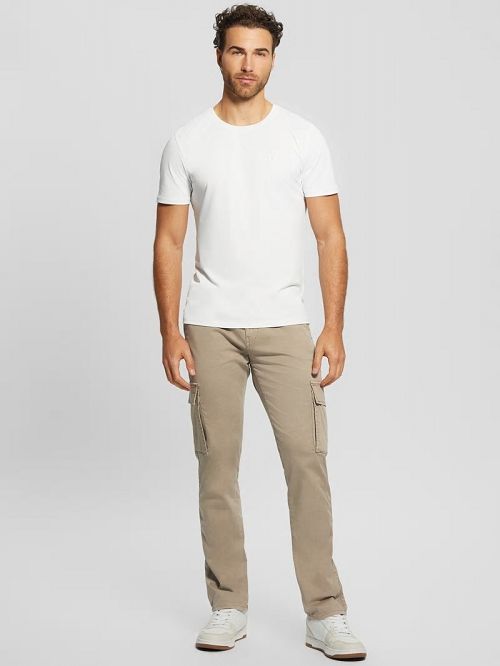 Guess Sateen Coated Cargo Pants Bej | GUESS-SN31407