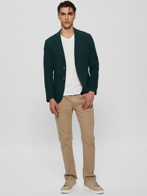 Guess Savile Linen Blazer Verzi | GUESS-SN30852