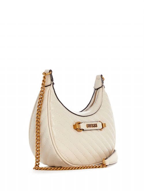 Guess Sela Mini Crossbody Hobo Albi | GUESS-SN29029