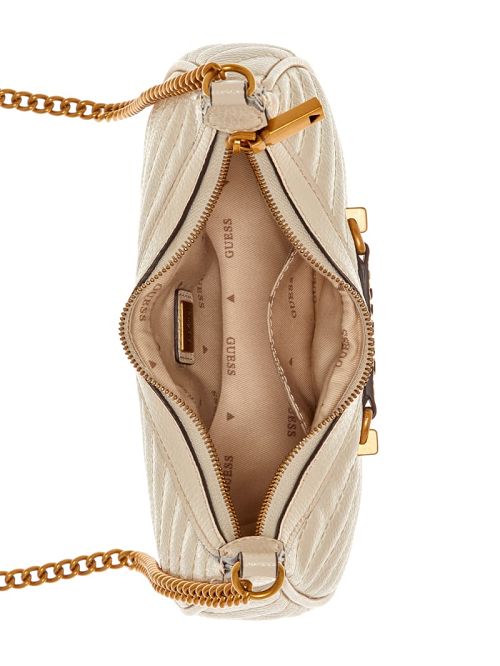 Guess Sela Mini Crossbody Hobo Albi | GUESS-SN29029