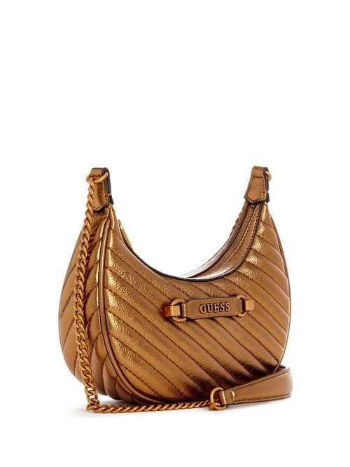 Guess Sela Mini Crossbody Hobo Maro | GUESS-SN28678