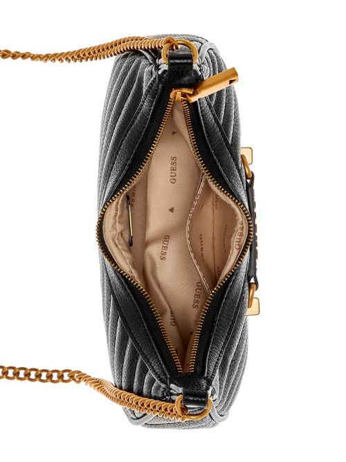 Guess Sela Mini Crossbody Hobo Negrii | GUESS-SN29043
