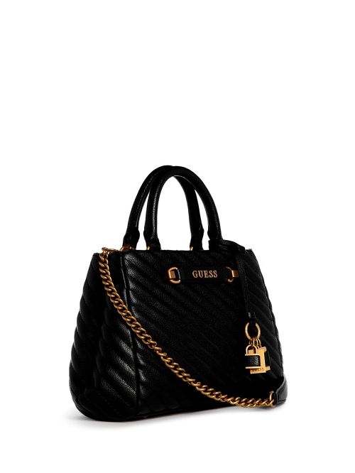 Guess Sela Small Girlfriend Satchel Negrii | GUESS-SN29200