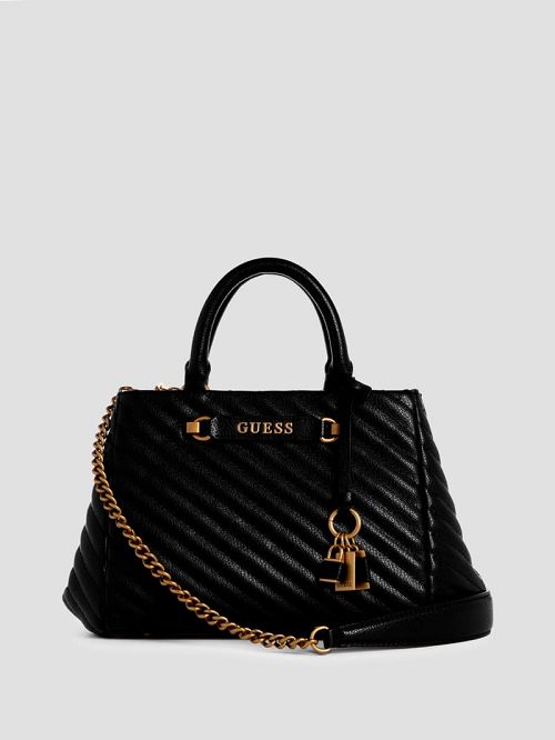 Guess Sela Small Girlfriend Satchel Negrii | GUESS-SN29200