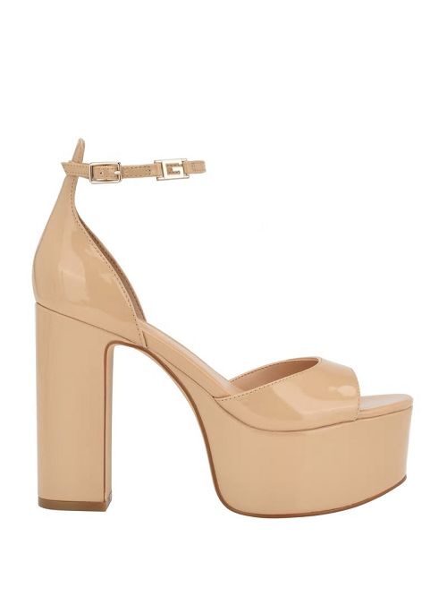 Guess Selima Platform Heels Bej | GUESS-SN29808