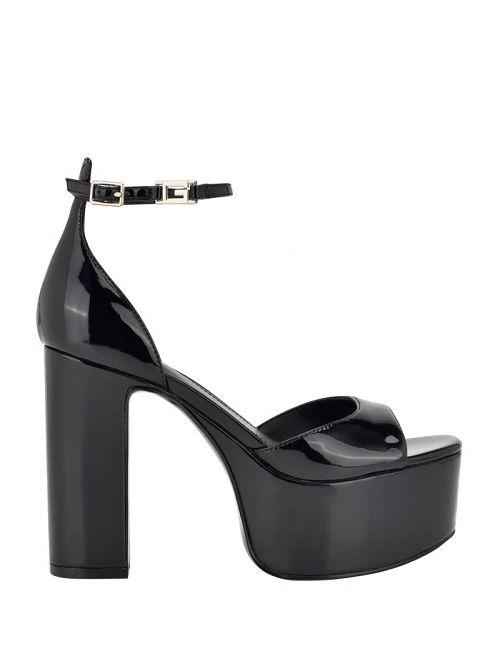Guess Selima Platform Heels Negrii | GUESS-SN29784