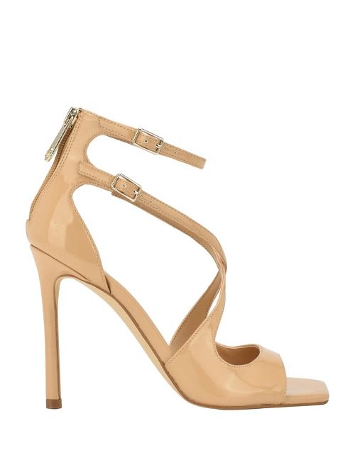 Guess Sella Strappy Stiletto Heels Bej | GUESS-SN29795