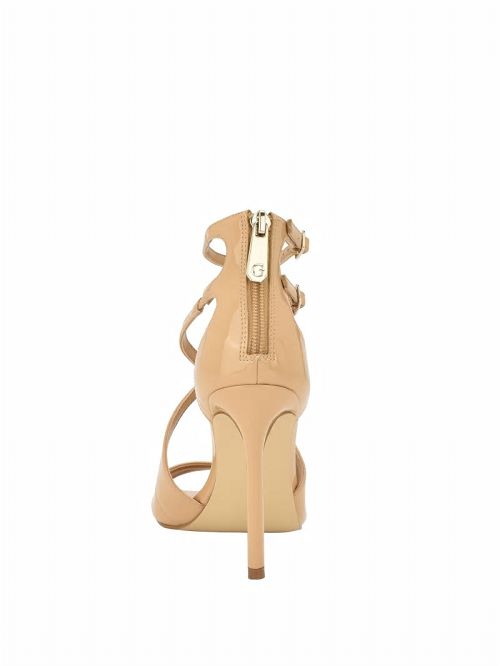 Guess Sella Strappy Stiletto Heels Bej | GUESS-SN29795
