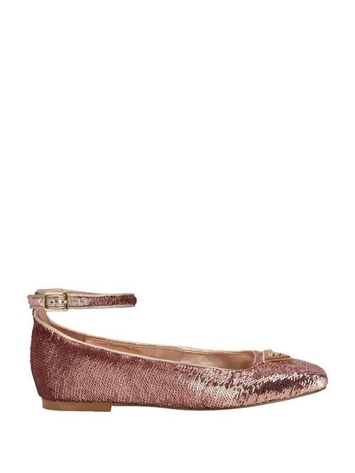 Guess Sequin Ankle Strap Ballet Flats Roz | GUESS-SN29886