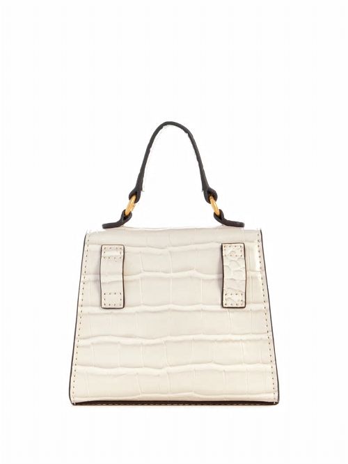 Guess Sestri Crocodile-Embossed Mini Crossbody Albi | GUESS-SN29010