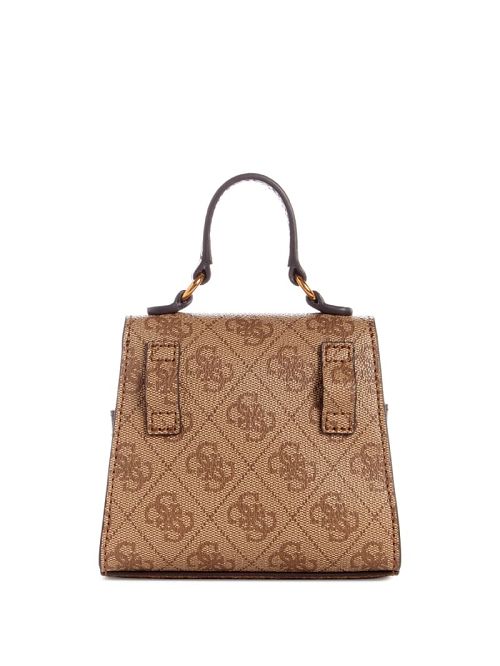 Guess Sestri Quattro G Micro Mini Satchel Maro | GUESS-SN29313