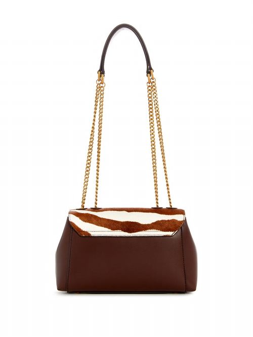 Guess Sestri Zebra Convertible Crossbody Maro | GUESS-SN29163