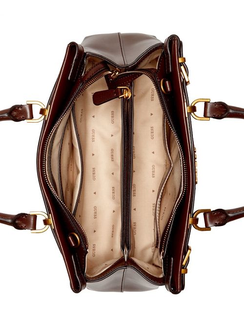 Guess Sestri Zebra Luxury Satchel Maro | GUESS-SN29325