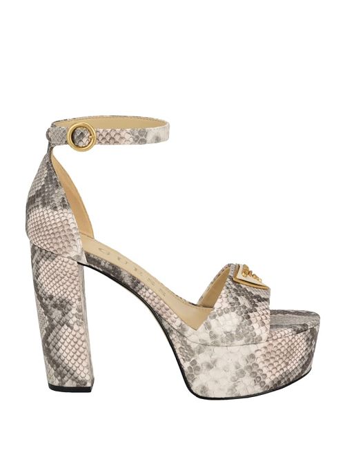 Guess Seton Embossed Heels Bej | GUESS-SN29809
