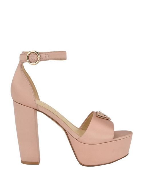 Guess Seton Satin Platform Heels Roz | GUESS-SN29848