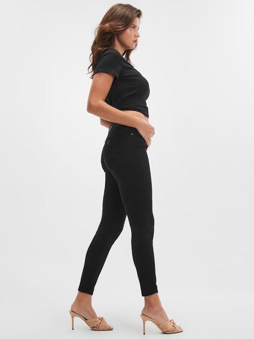 Guess Sexy Curve Mid-Rise Skinny Jeans Negrii | GUESS-SN26600