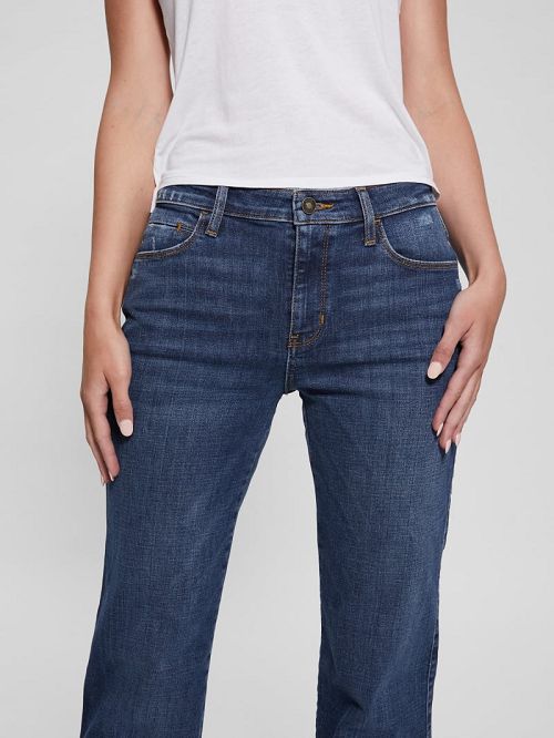 Guess Sexy Straight Jeans Albastri | GUESS-SN26602