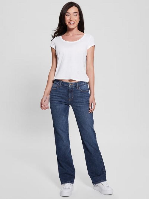 Guess Sexy Straight Jeans Albastri | GUESS-SN26602