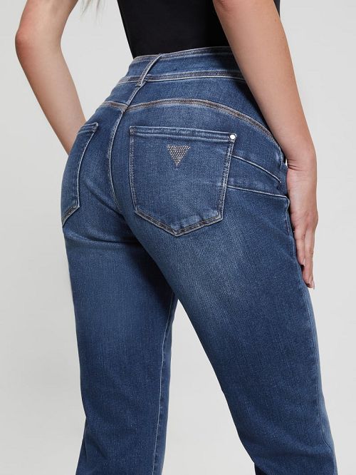 Guess Shape Up Straight Denim Jeans Albastri | GUESS-SN26641