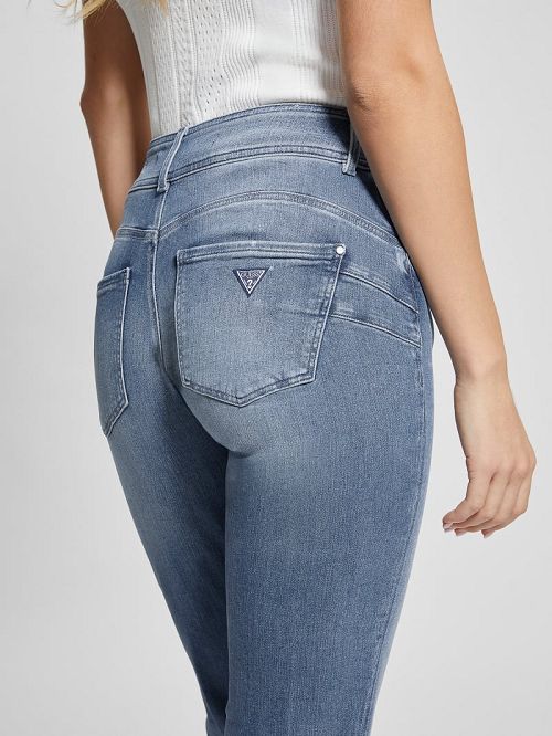 Guess Shape Up Straight Jeans Albastri | GUESS-SN26590