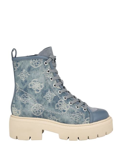 Guess Shutter Denim Peony Utility Boots Albastri | GUESS-SN29927