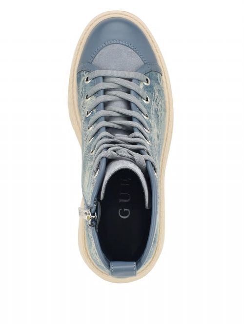 Guess Shutter Denim Peony Utility Boots Albastri | GUESS-SN29927