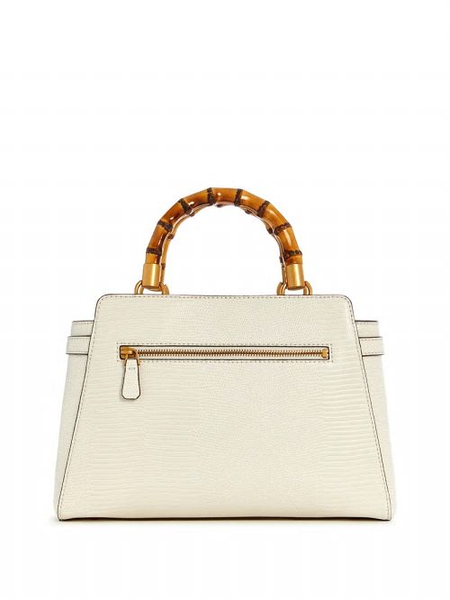 Guess Sibel Bamboo Handle Satchel Albi | GUESS-SN29030