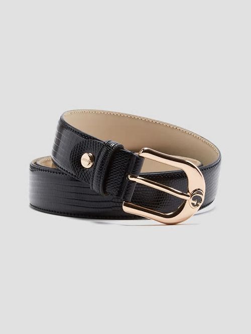 Guess Sibel Textured Belt Negrii | GUESS-SN30220