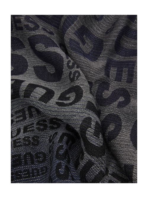 Guess Signature Script Scarf Albastri | GUESS-SN31856
