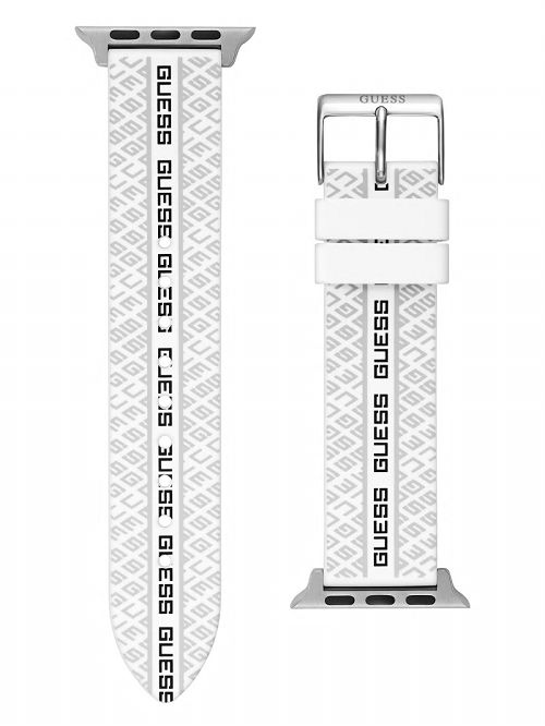 Guess Signature White Silicone 38-40 mm Band for Apple Watch® Albi | GUESS-SN30097