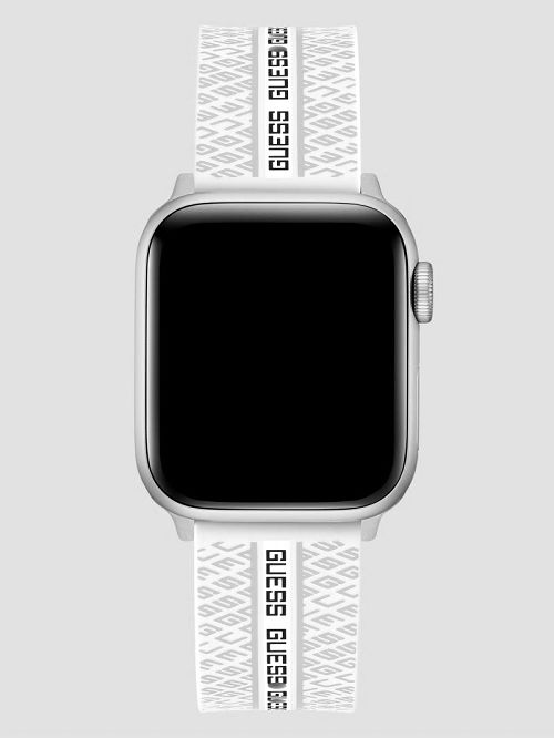 Guess Signature White Silicone 38-40 mm Band for Apple Watch® Albi | GUESS-SN30097