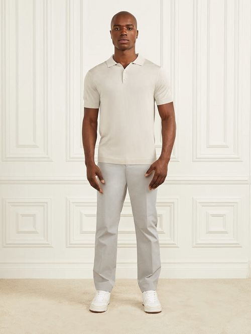 Guess Silk Polo Gri | GUESS-SN31184