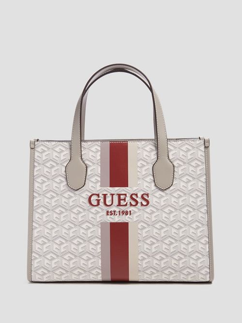 Guess Silvana G Cube Tote Albi | GUESS-SN28736