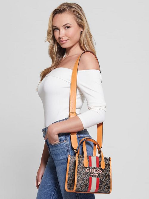 Guess Silvana Mini Totes Negrii | GUESS-SN29462