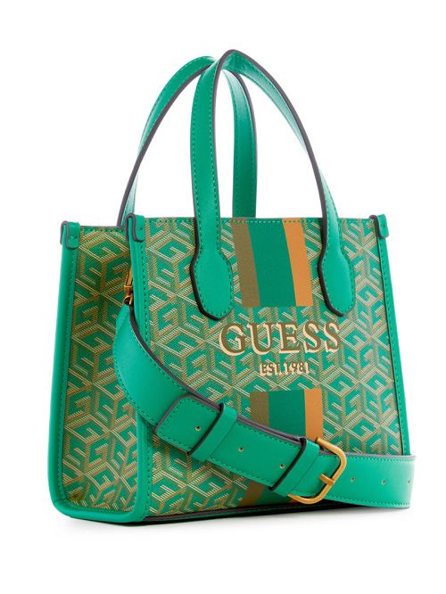 Guess Silvana Mini Totes Verzi | GUESS-SN29371